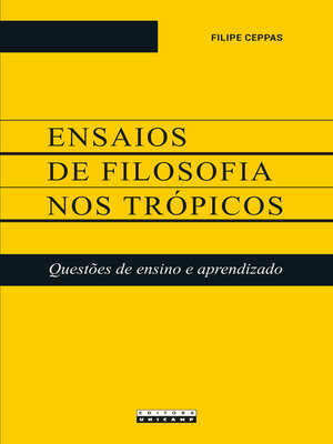 cover image of Ensaios de filosofia  nos trópicos